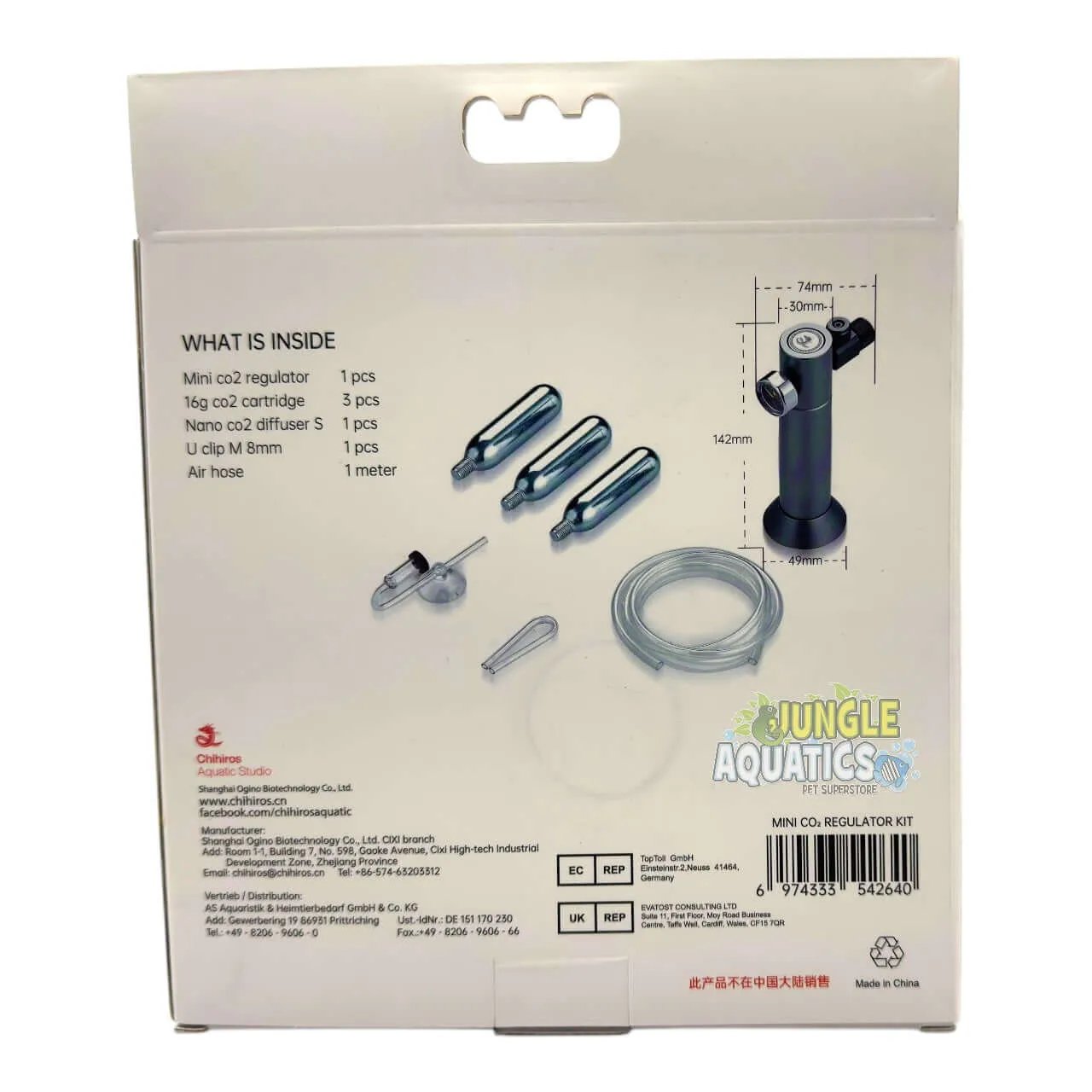 Chihiros Mini CO2 Regulator Kit — Everything in one box