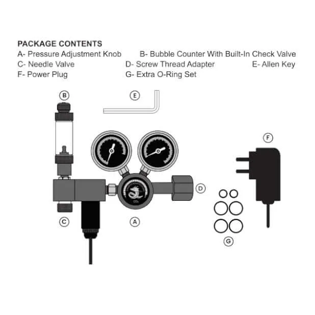 Chihiros CO2 Regulator Pro with Solenoid — Safe on the big fittings